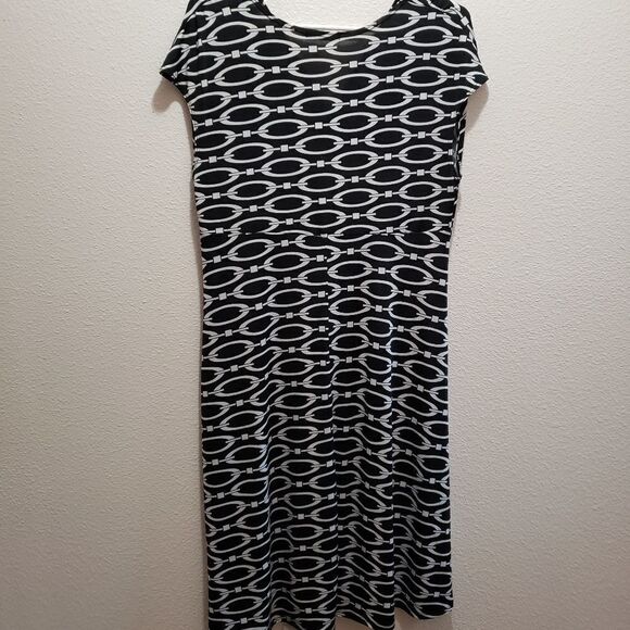 Dress by Tammy Mars, blk /p wht, 14 - Picture 2 of 4
